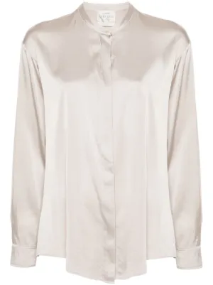 美品✨アルベルタフェレッティ ジャケット シルク100% シェルボタン ピンク Alberta Ferretti シルクシャツ | ニュートラル | FARFETCH JP