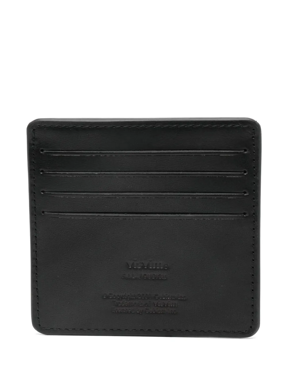 visvim leather card holder | Black | Image 1