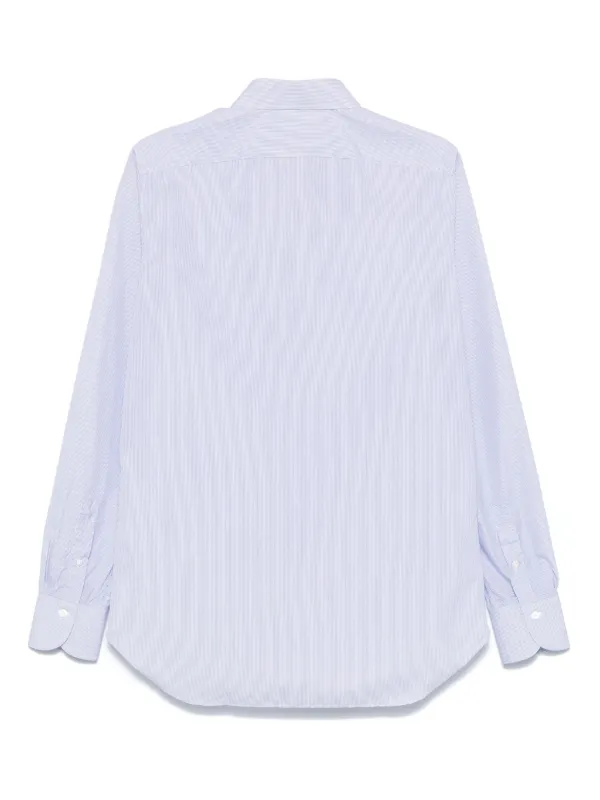 Finamore 1925 Napoli ストライプ シャツ | ブルー | FARFETCH JP