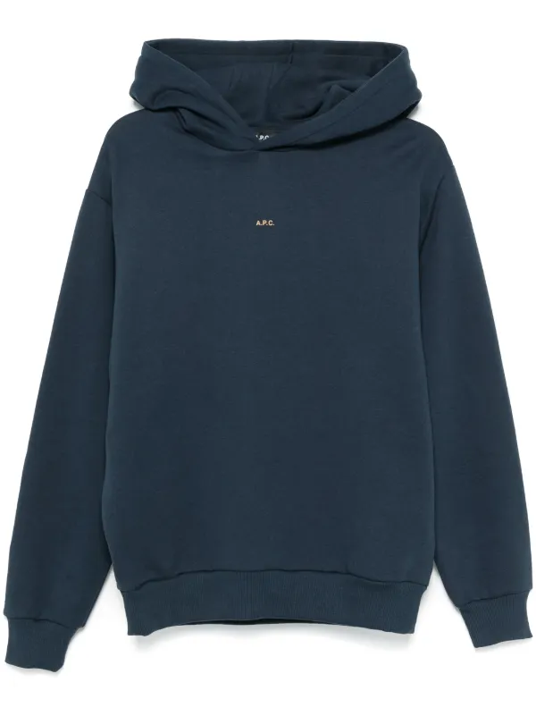 logo-print Hoodie Blue FARFETCH IN
