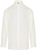 Finamore 1925 Napoli spread collar shirt - White