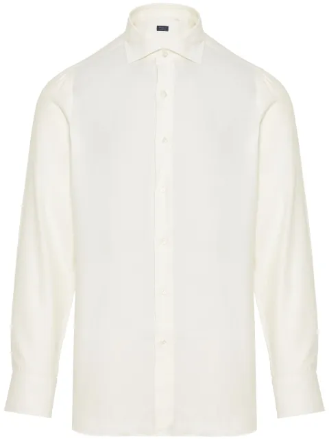 Finamore 1925 Napoli spread collar shirt 