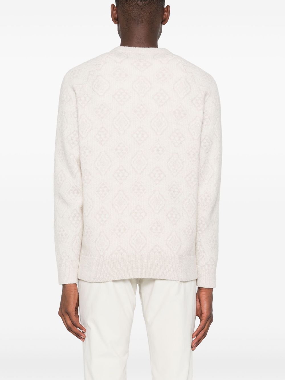 Brunello Cucinelli geometric-jacquard sweater Men