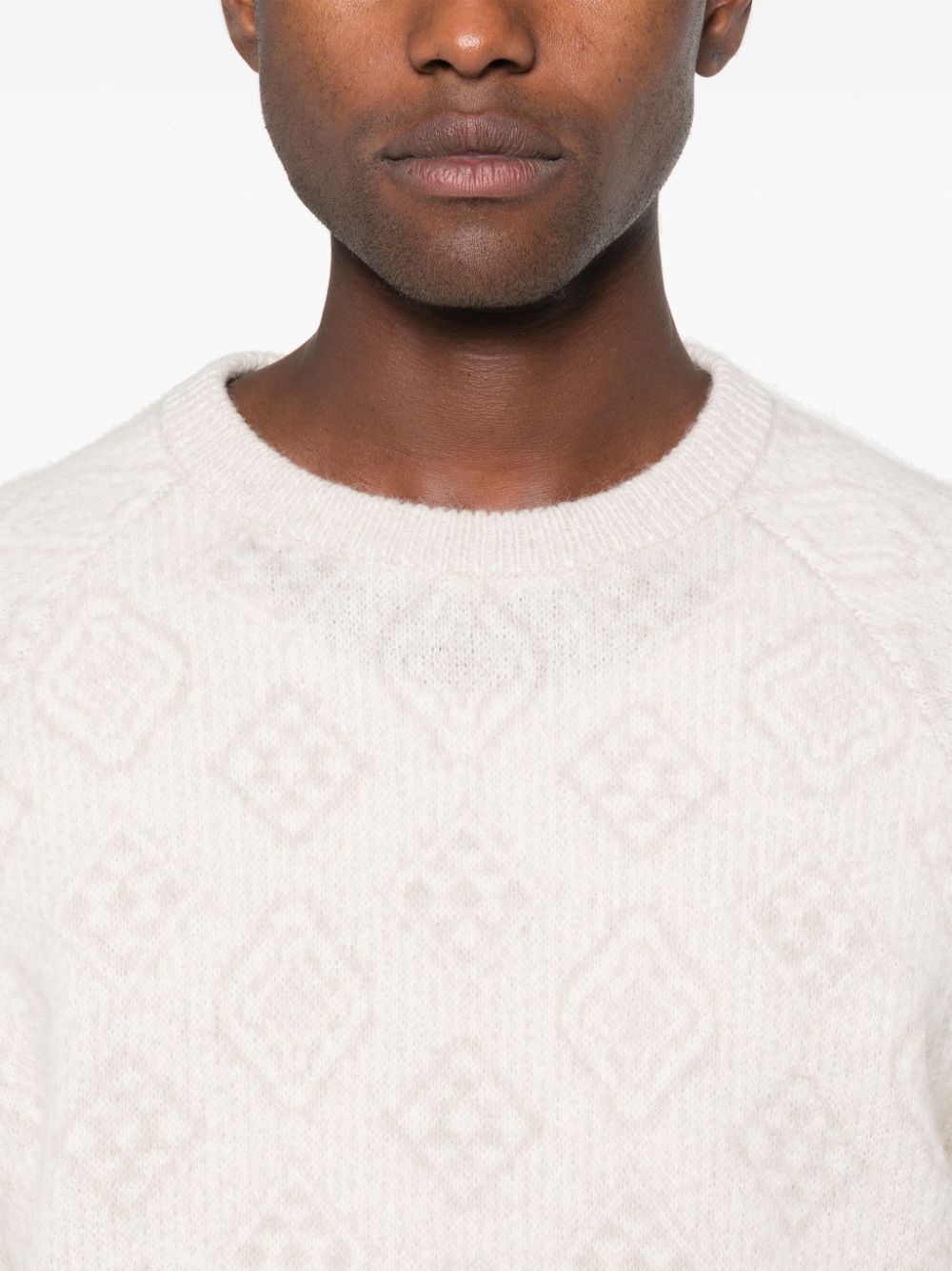 Brunello Cucinelli geometric-jacquard sweater Men