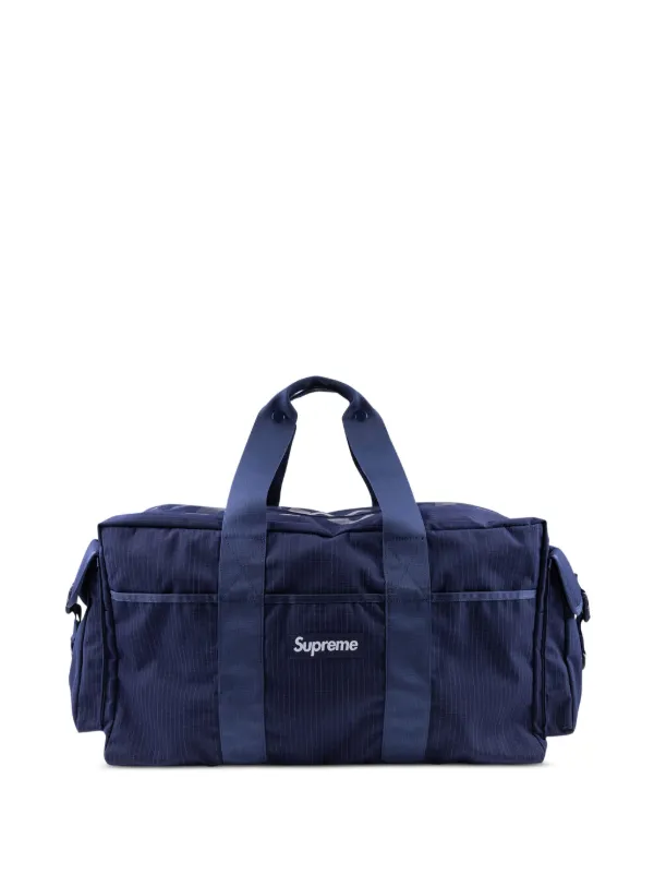 Supreme box-logo Ripstop Duffle Bag | Blue | FARFETCH