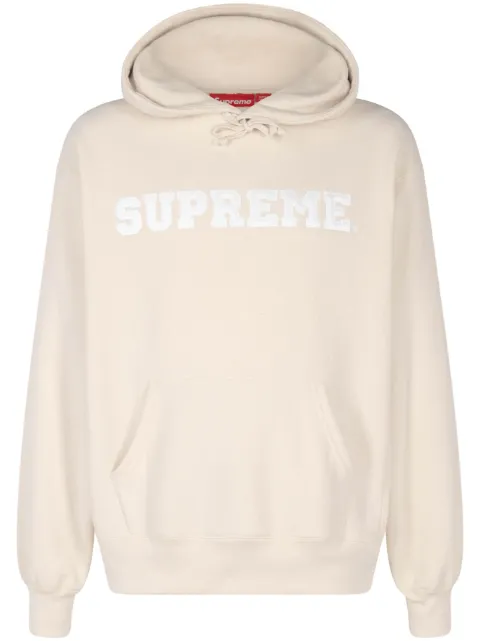 Supreme logo-appliquéd hoodie