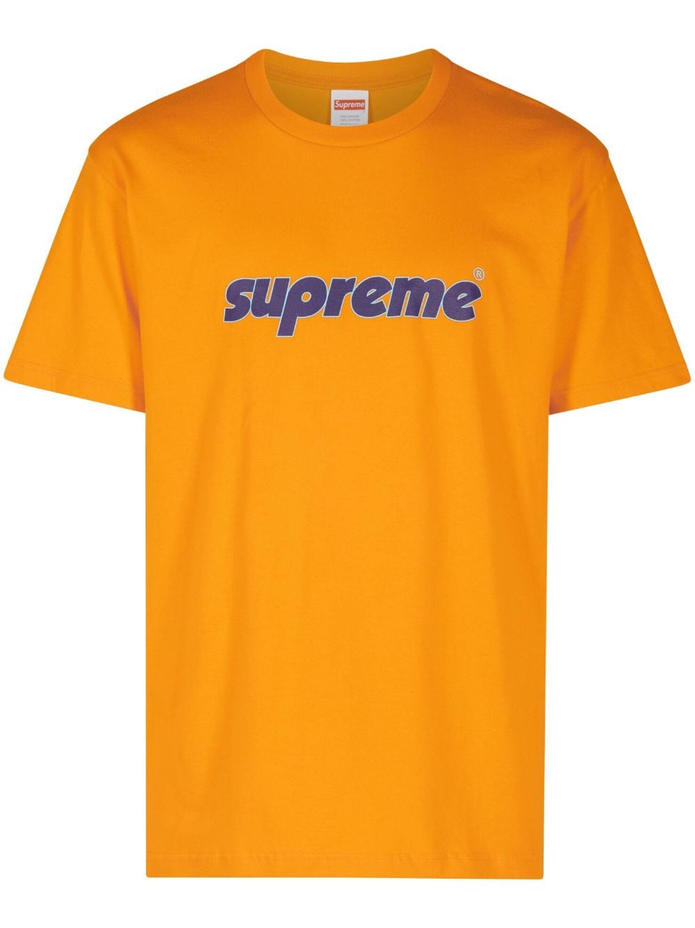 Supreme Pinline Cotton T-shirt In Orange