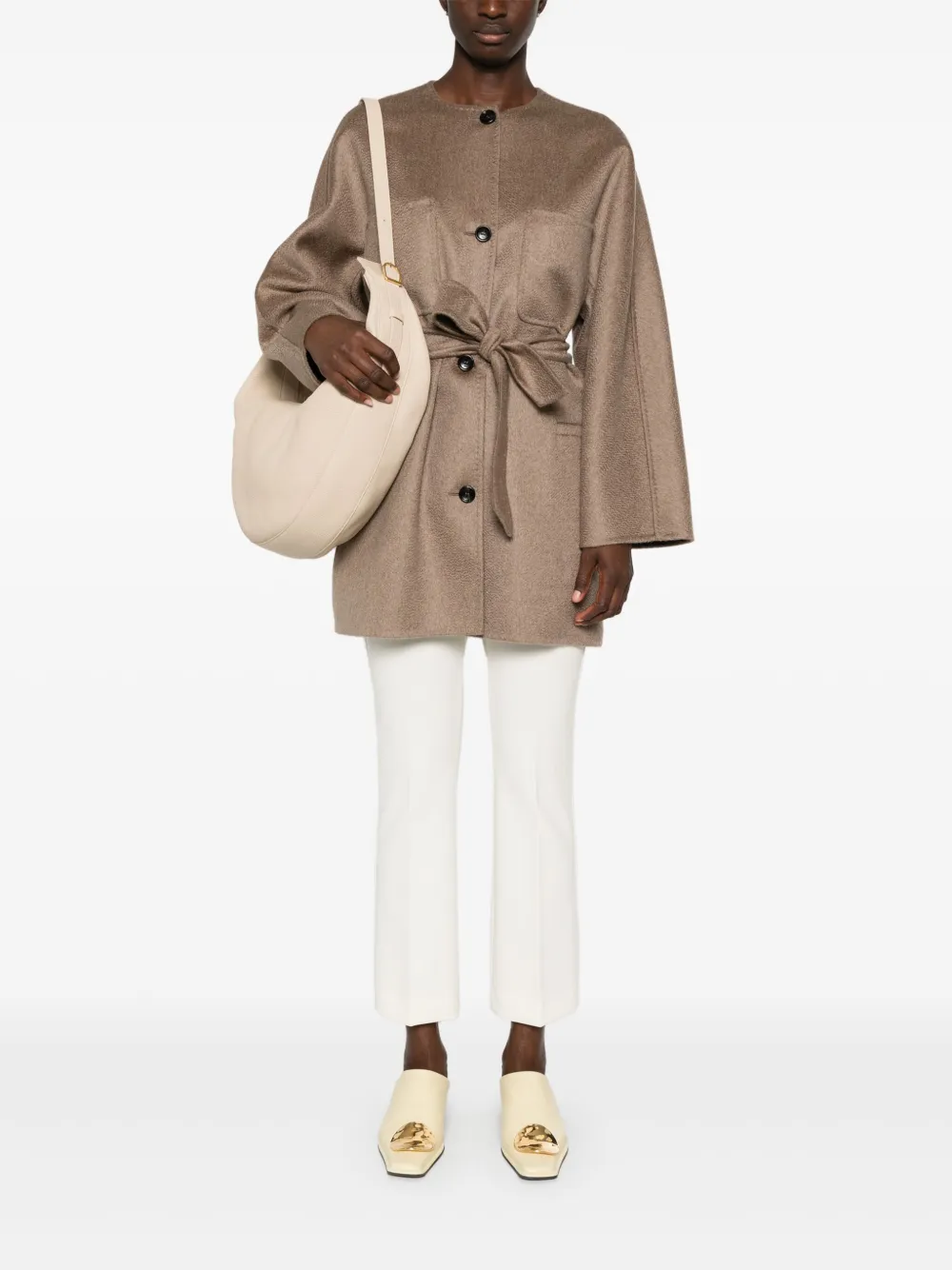 Max Mara Albata jas - Bruin