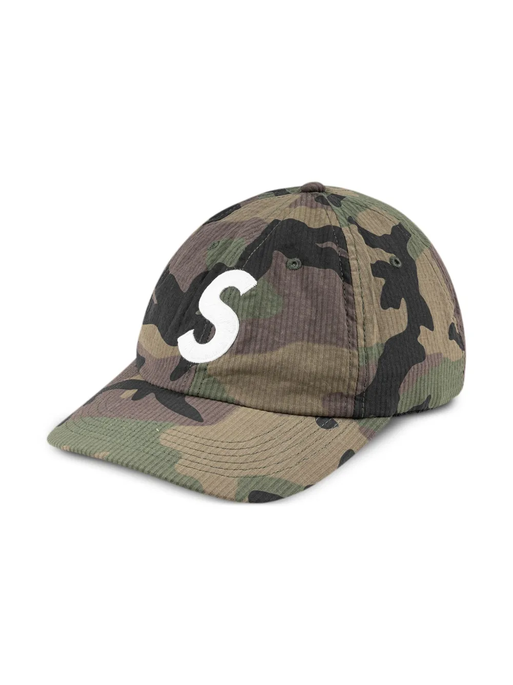 Supreme logo-embroidered Seersucker Baseball Cap | Green | FARFETCH