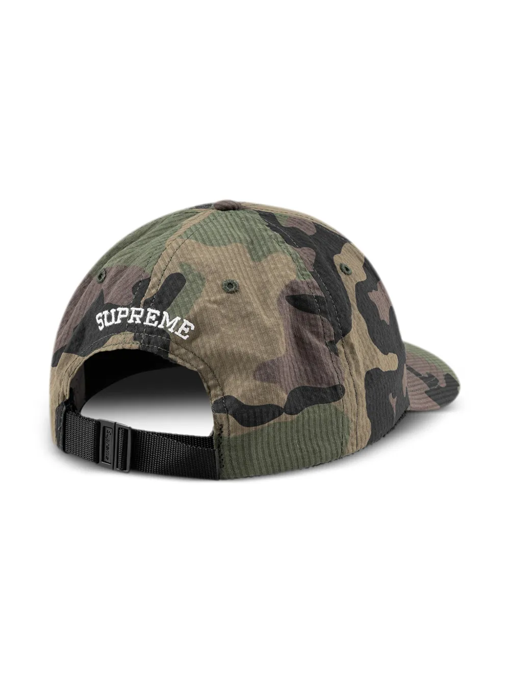 Supreme logo-embroidered Seersucker Baseball Cap | Green | FARFETCH