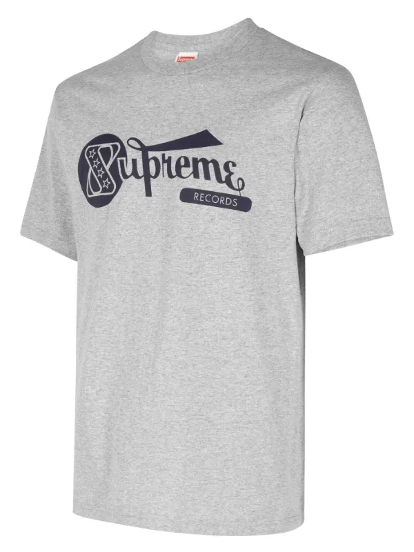 Supreme Records Cotton T-shirt | Grey | FARFETCH
