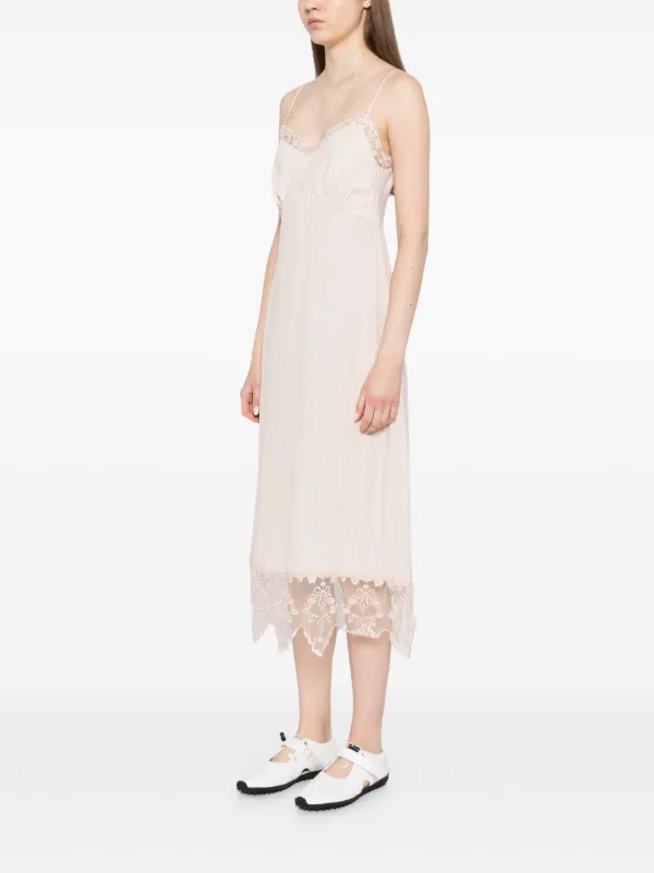 Simone Rocha レーストリム スリップドレス | ニュートラル Simone Rocha レーストリム スリップドレス | ニュートラル