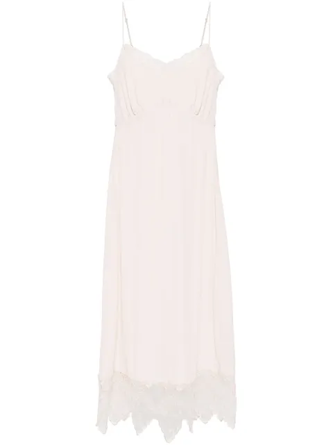 Simone Rocha slip dress con ribete de encaje