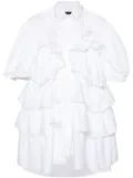 Simone Rocha petal-sleeve frilled shirt - White