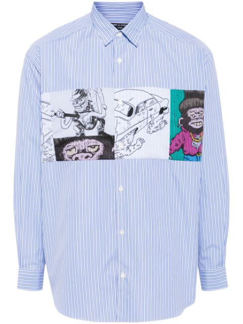 Comme des Garcons Homme striped printed shirt Men