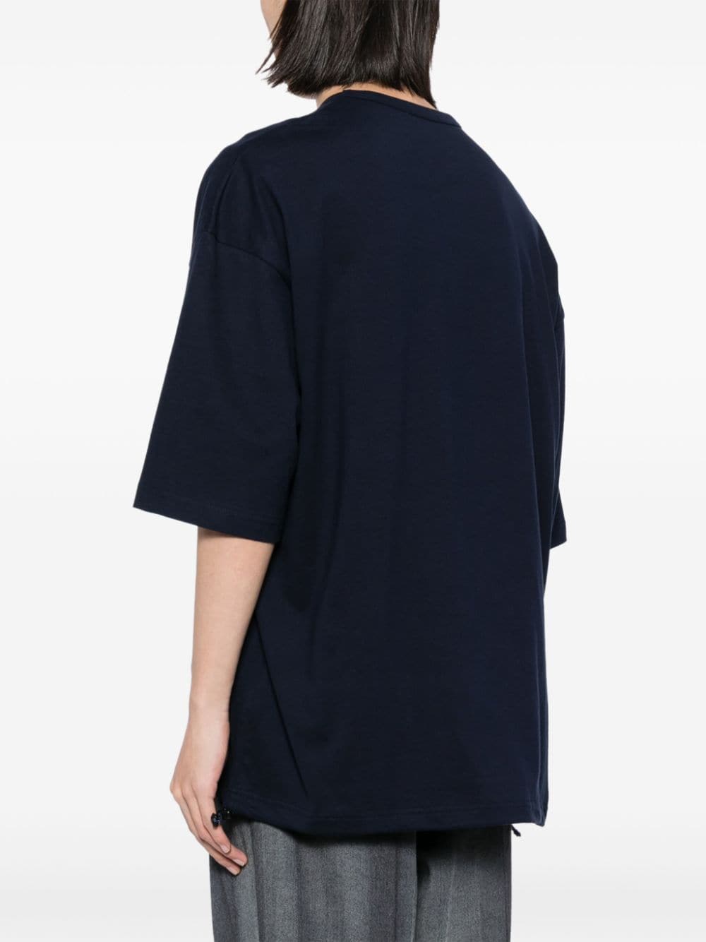 Shop Comme Des Garçons Homme Deux Logo T-shirt In Blue