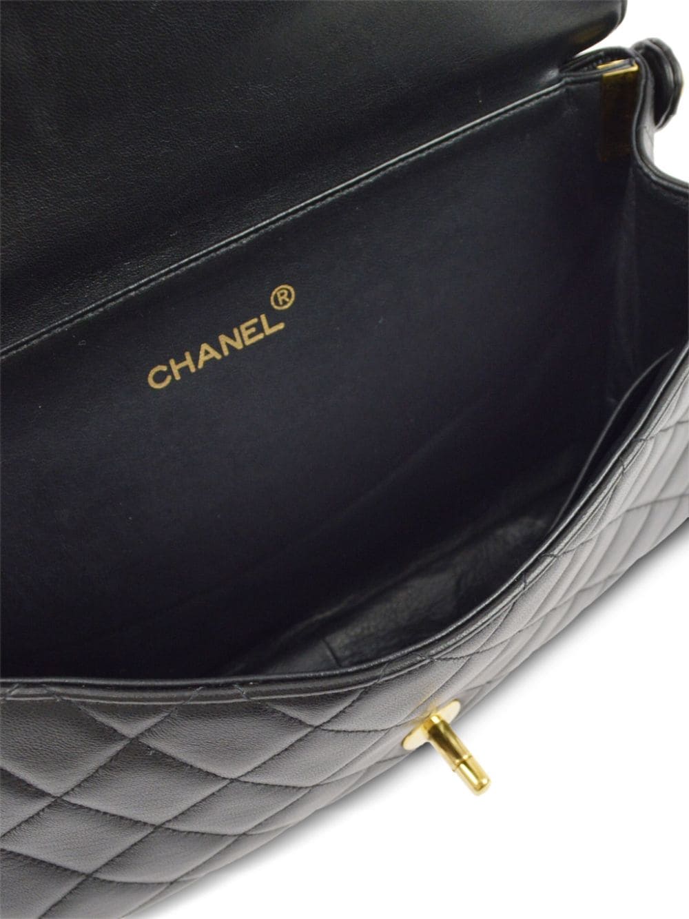 Pre-owned Chanel 1995 Double Sided Classic Flap Handbag In Black