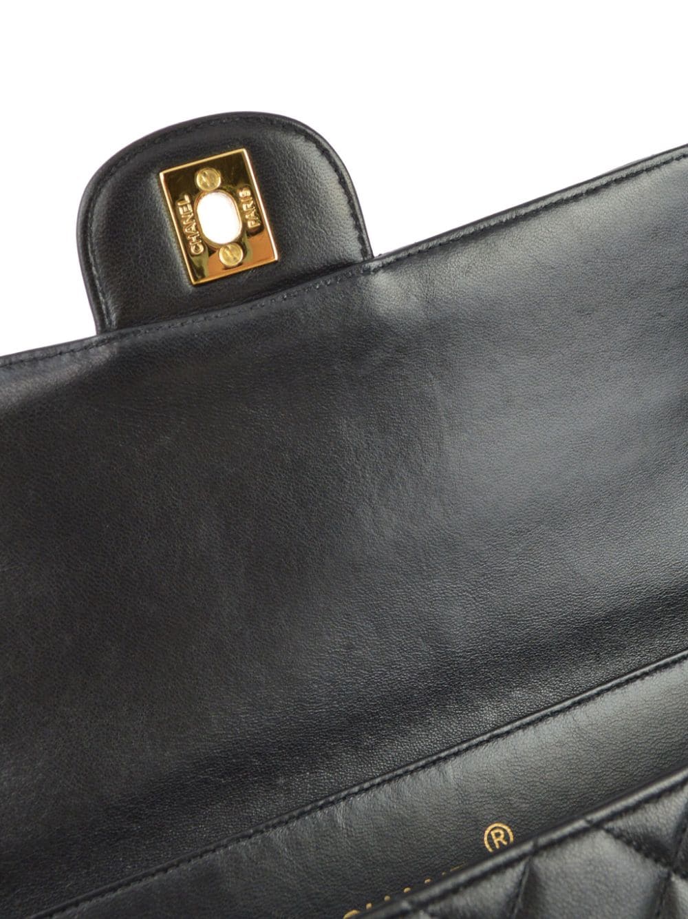 Pre-owned Chanel 1995 Double Sided Classic Flap Handbag In Black