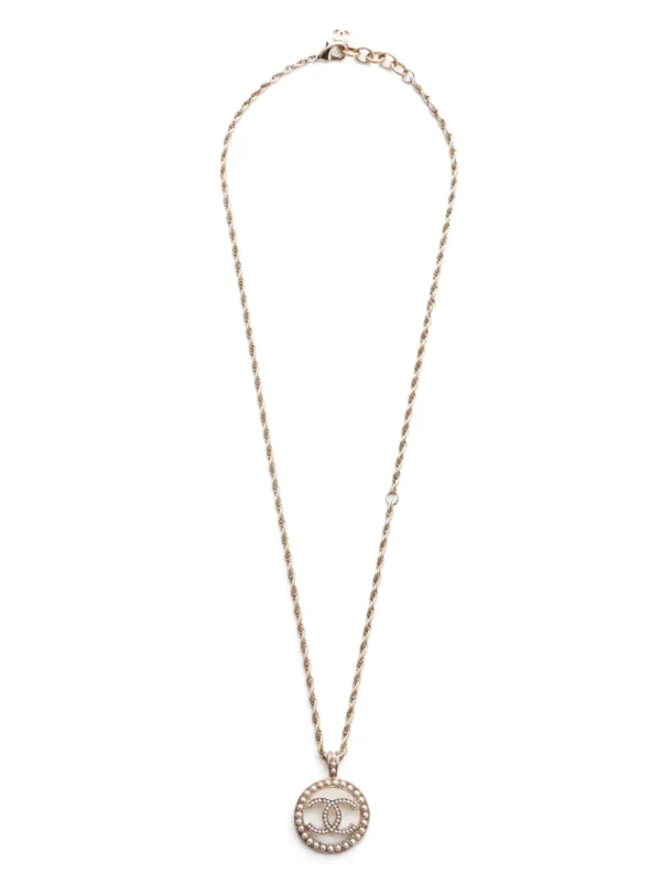 CHANEL Pre-Owned 2020 CC Pearl Pendant Necklace Farfetch