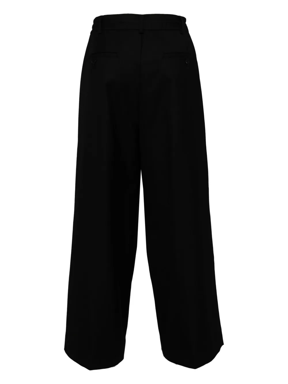 Comme des Garçons Homme Broek met dubbele weving - Zwart