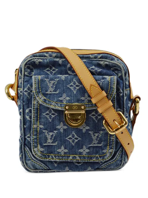 Louis Vuitton Pre-Owned 2007 monogram jacquard denim crossbody bag WOMEN