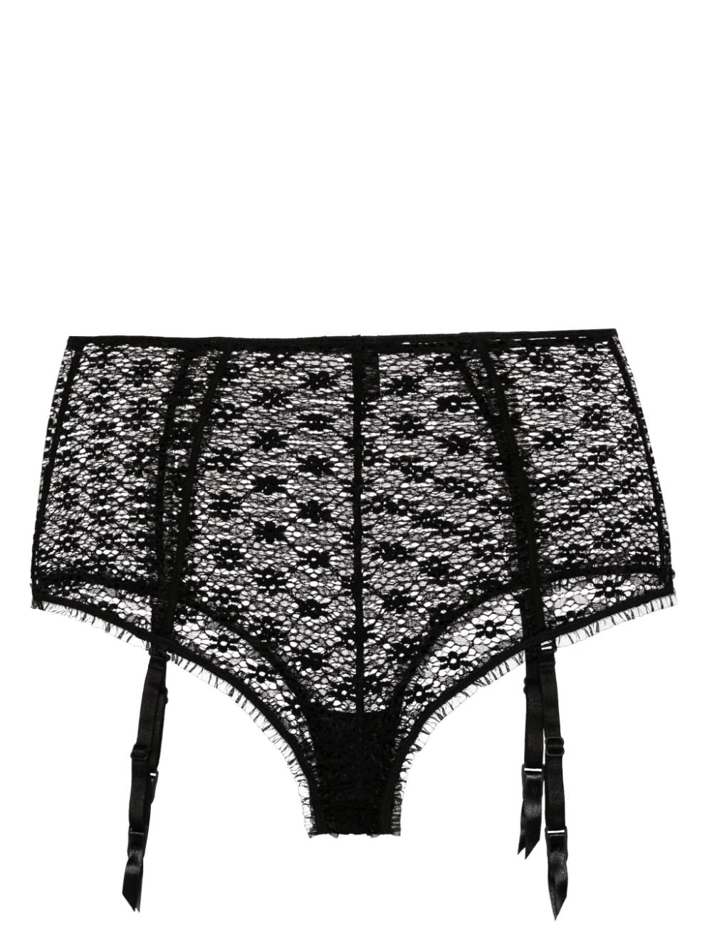 Kiki de Montparnasse Chante high waist panty - Zwart