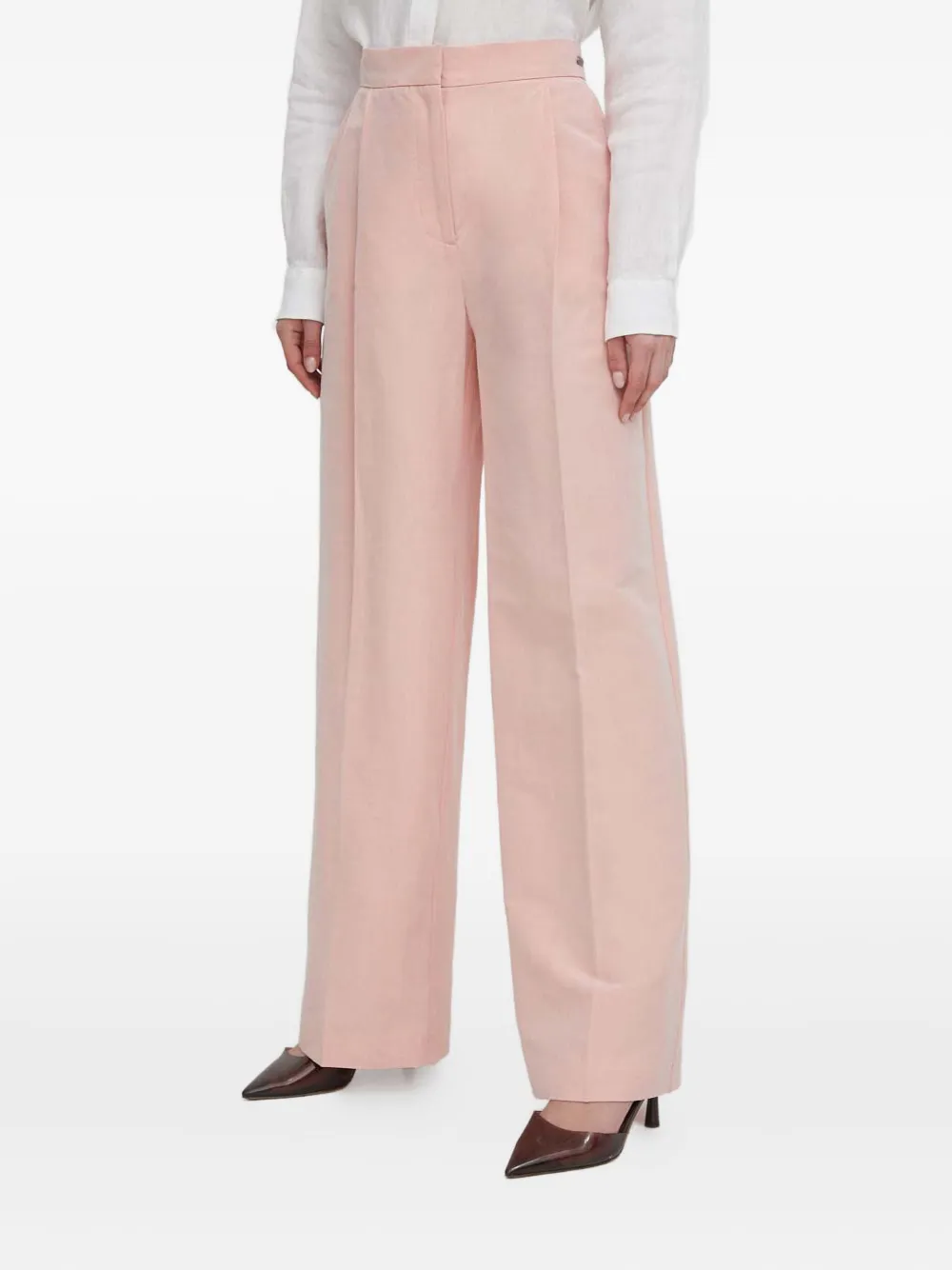 Barbour Pleated Trousers In Pink