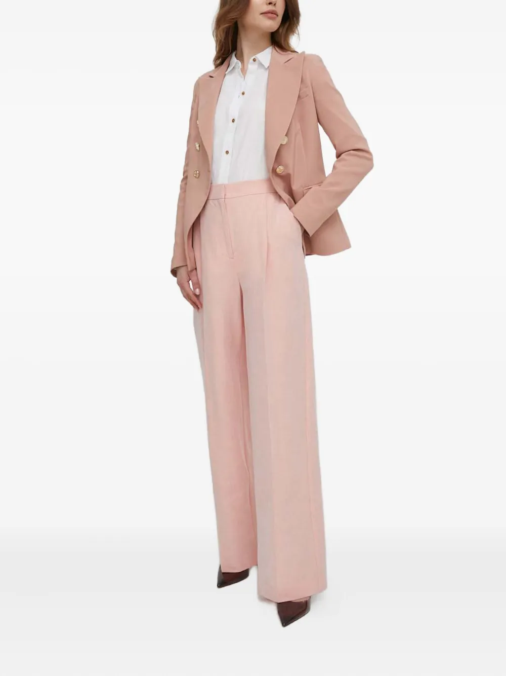 Barbour Pleated Trousers In Pink