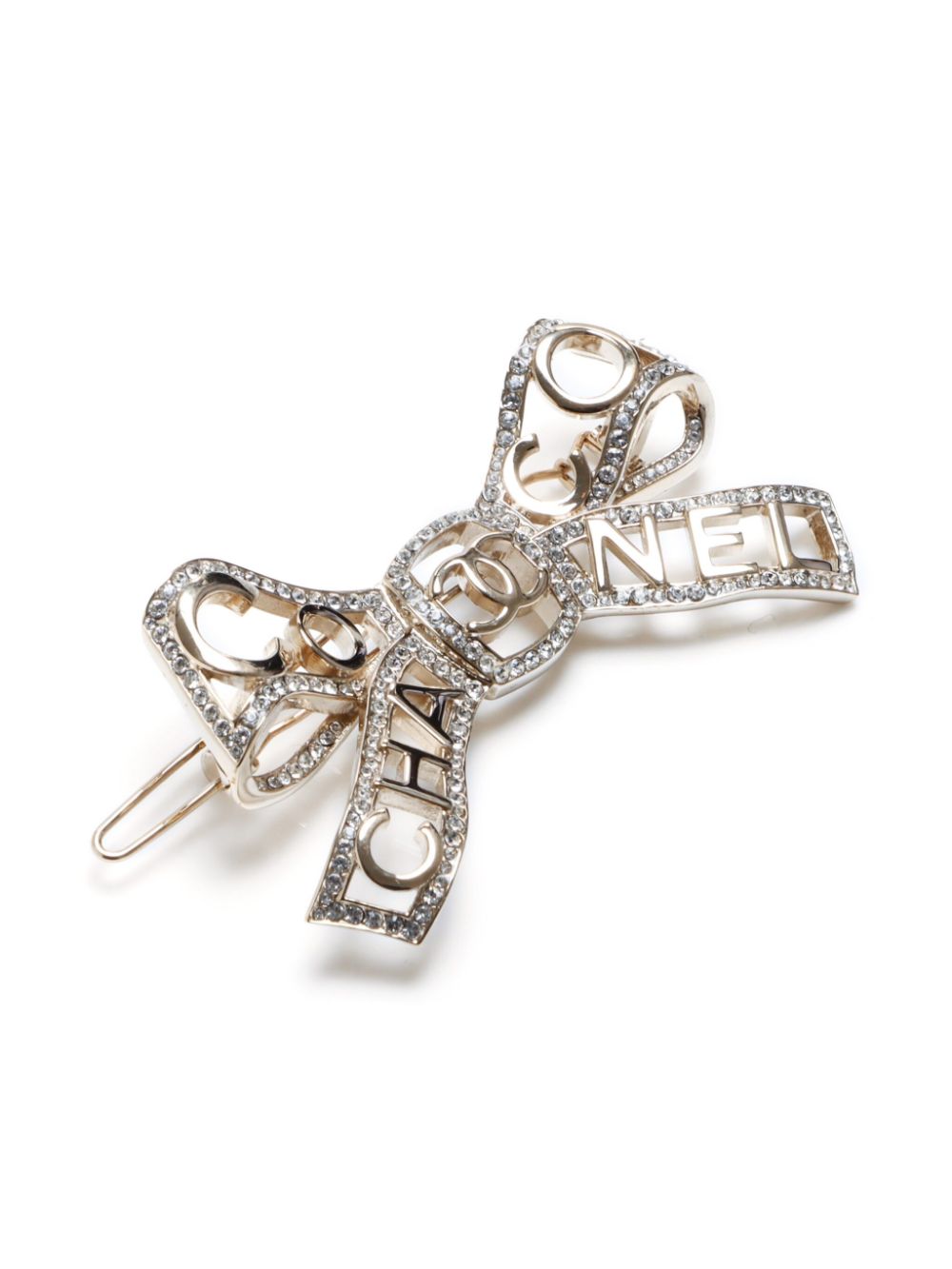 Cheap HOT SALE CHANEL 2020 Ribbon CC rhinestone hair clip Women