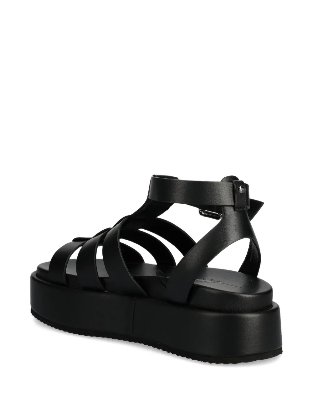Buffalo Noa sandalen met plateauzool Zwart