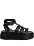 Buffalo Noa strappy platform sandals - Black