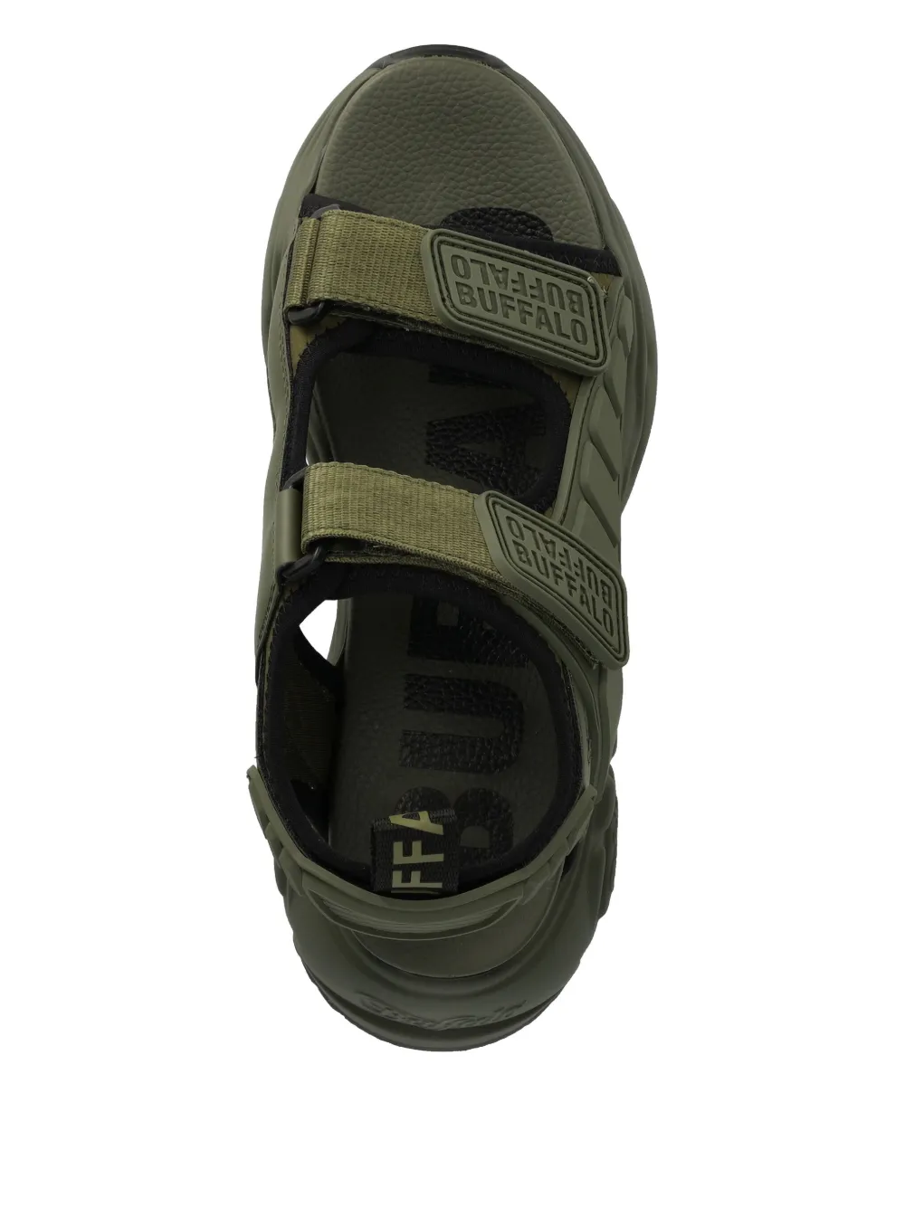 Buffalo Binary Track sandals Green