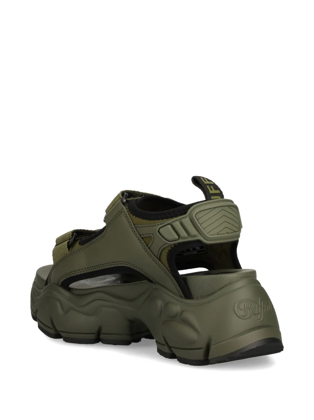 Buffalo Binary Track sandals Green