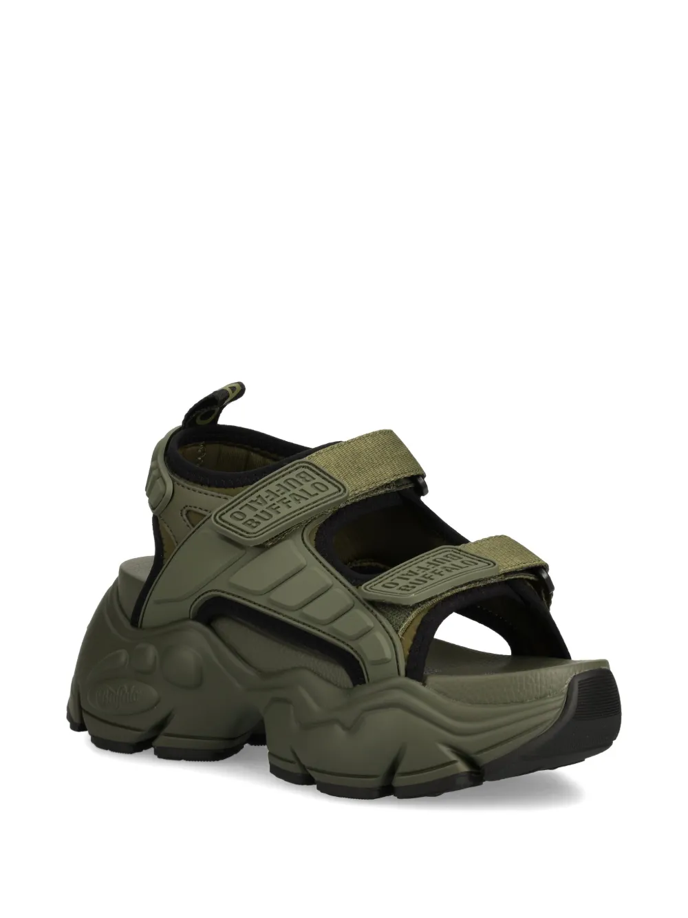 Buffalo Binary Track sandals Green