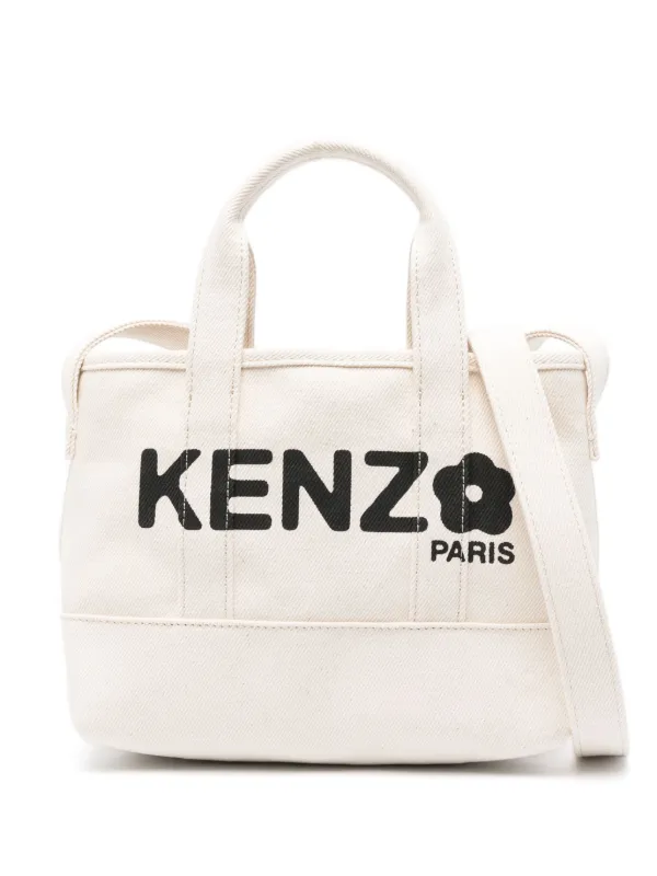 Kenzo Small Kenzo Utility Tote Bag White FARFETCH