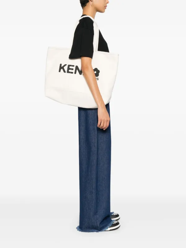 Kenzo Kenzo Utility トートバッグ L | ホワイト | FARFETCH JP