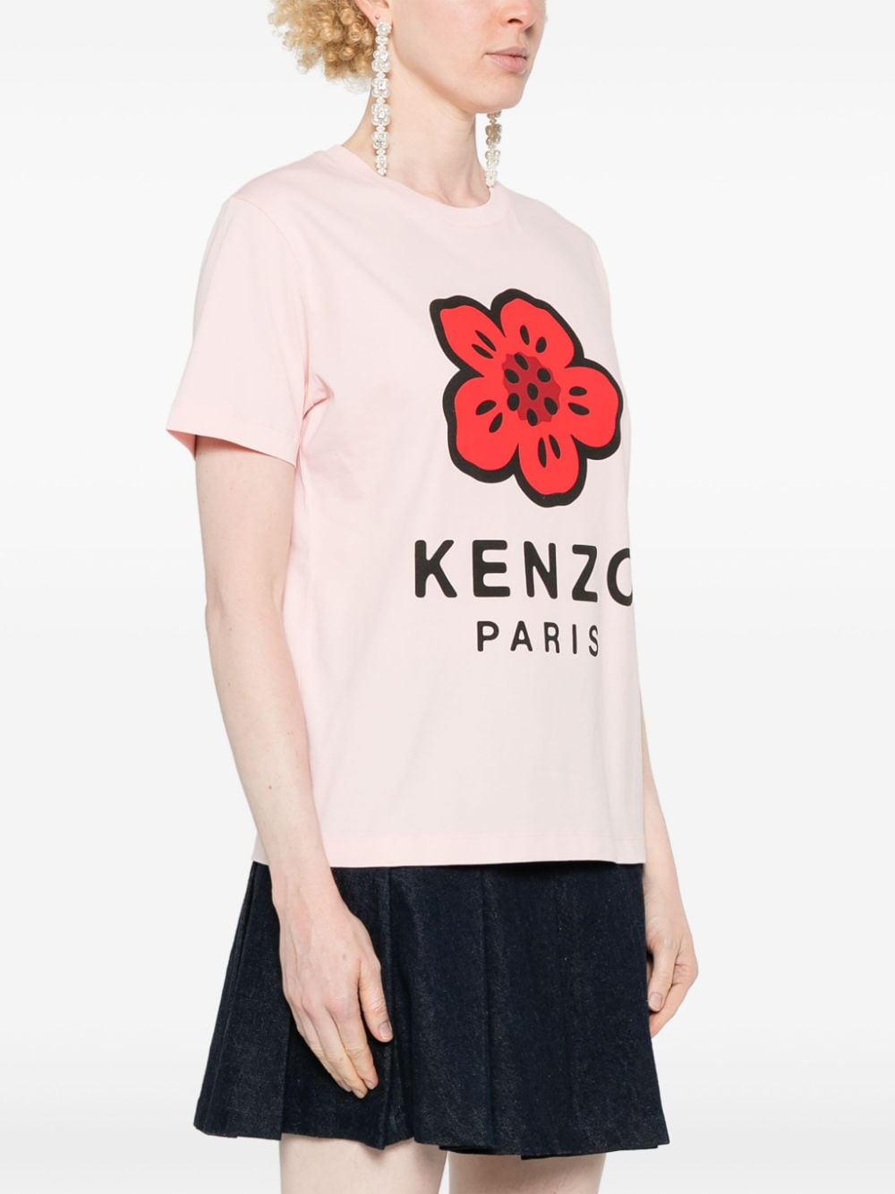 Shop Kenzo Boke Flower-print T-shirt In Pink