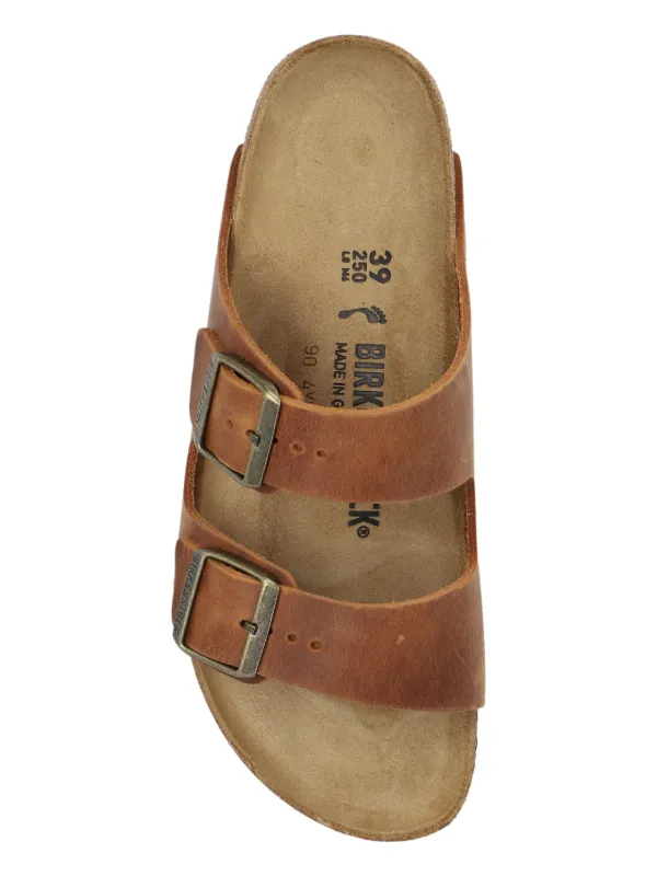 Birkenstock Arizona Leather Sandals | Brown | FARFETCH RO