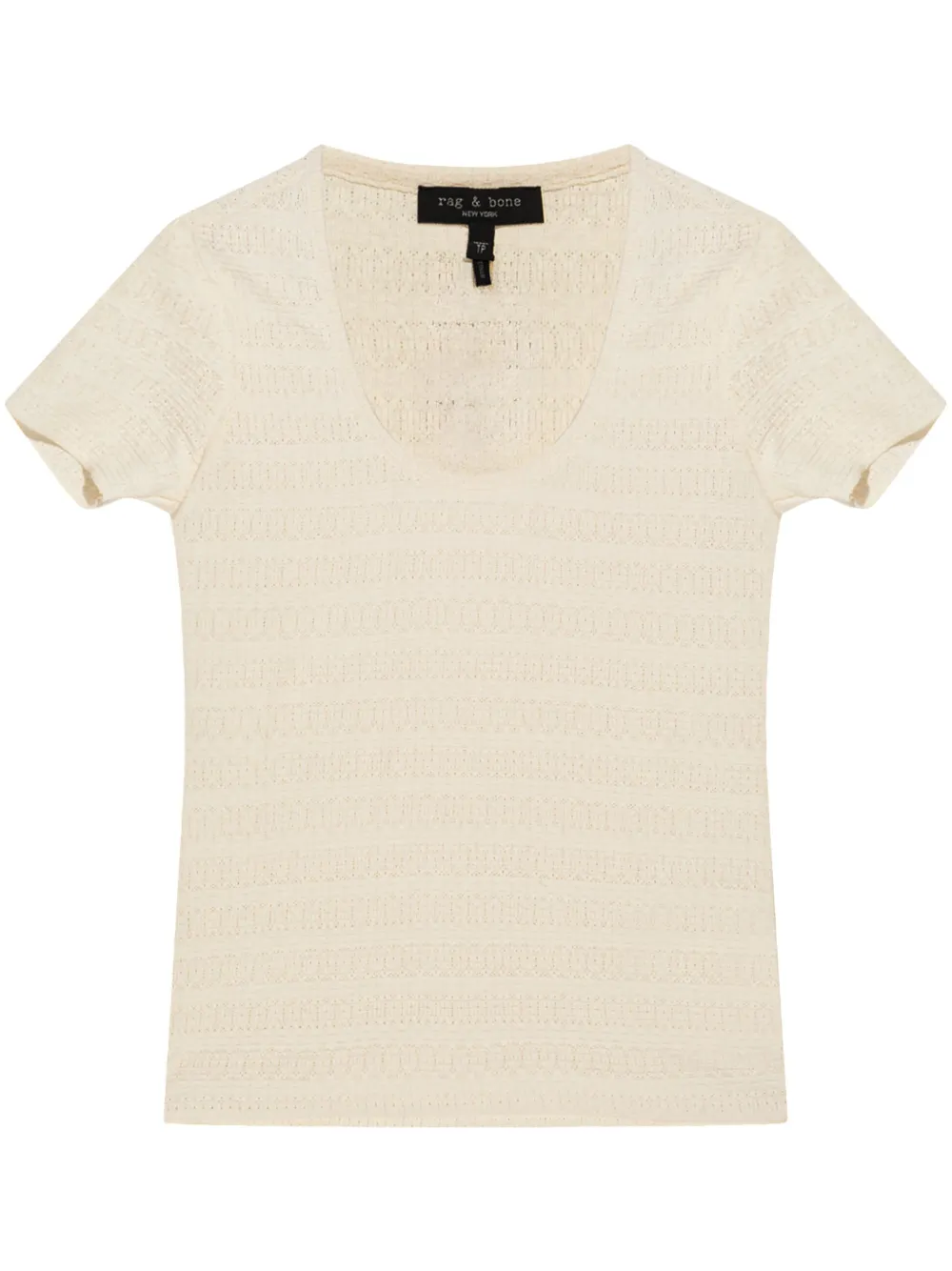 Rag & bone T-shirt met print Beige