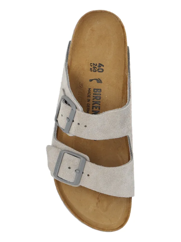 Birkenstock Arizona Suede Sandals | Grey | FARFETCH PL