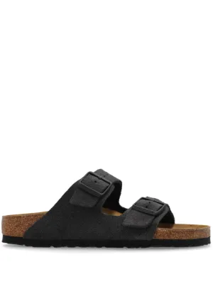 Birkenstock Sandália Zürich De Camurça | Preto | FARFETCH BR