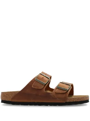 BIRKENSTOCK サンダル ブラウン スエード Birkenstock スエード サンダル | ブラウン | FARFETCH JP