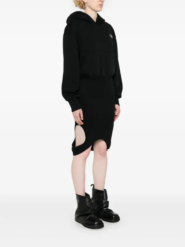 MM6 Maison Margiela プリント パーカー | ブラック | FARFETCH JP