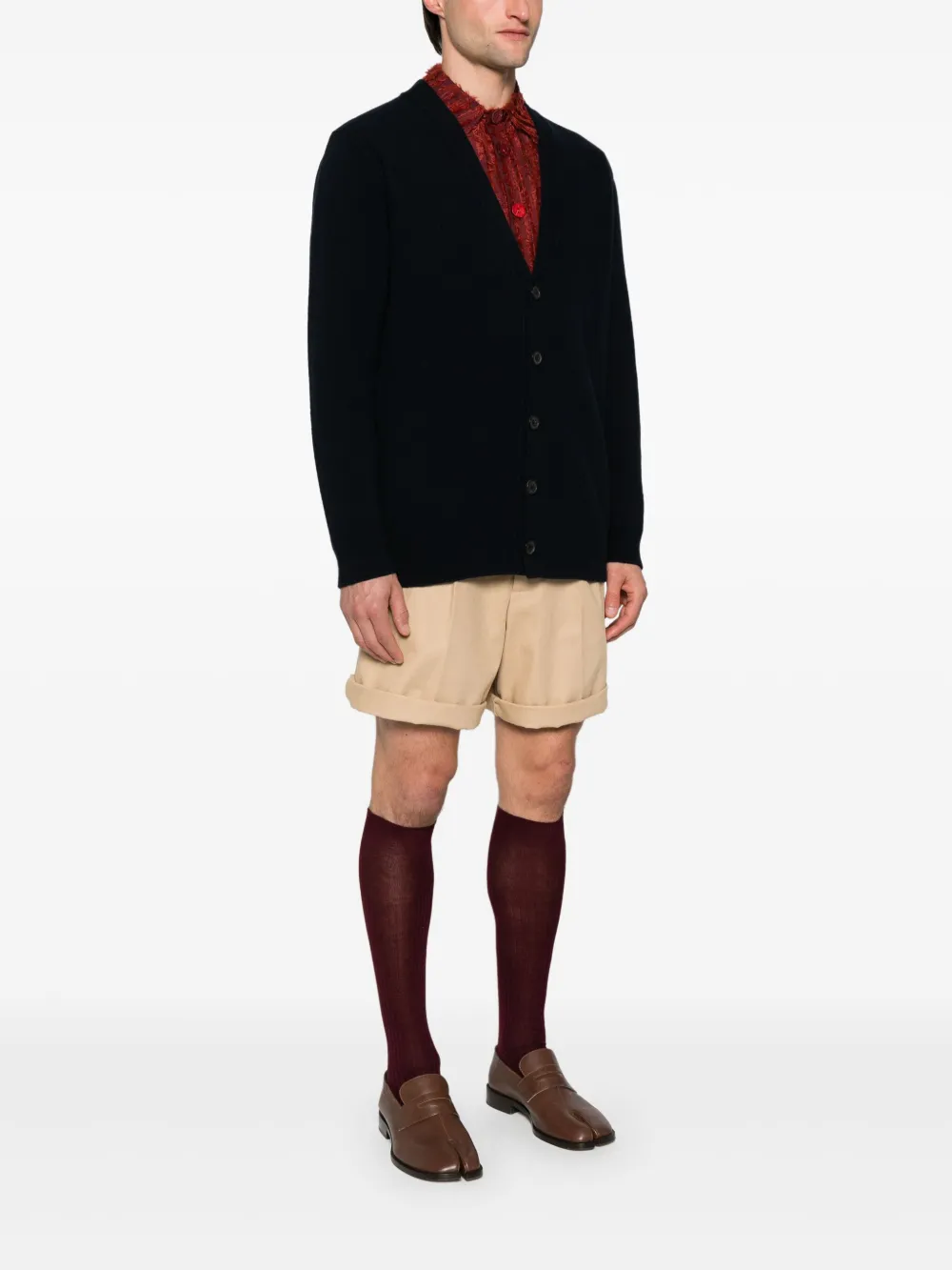 Cheap Maison Margiela brushed wool cardigan Men