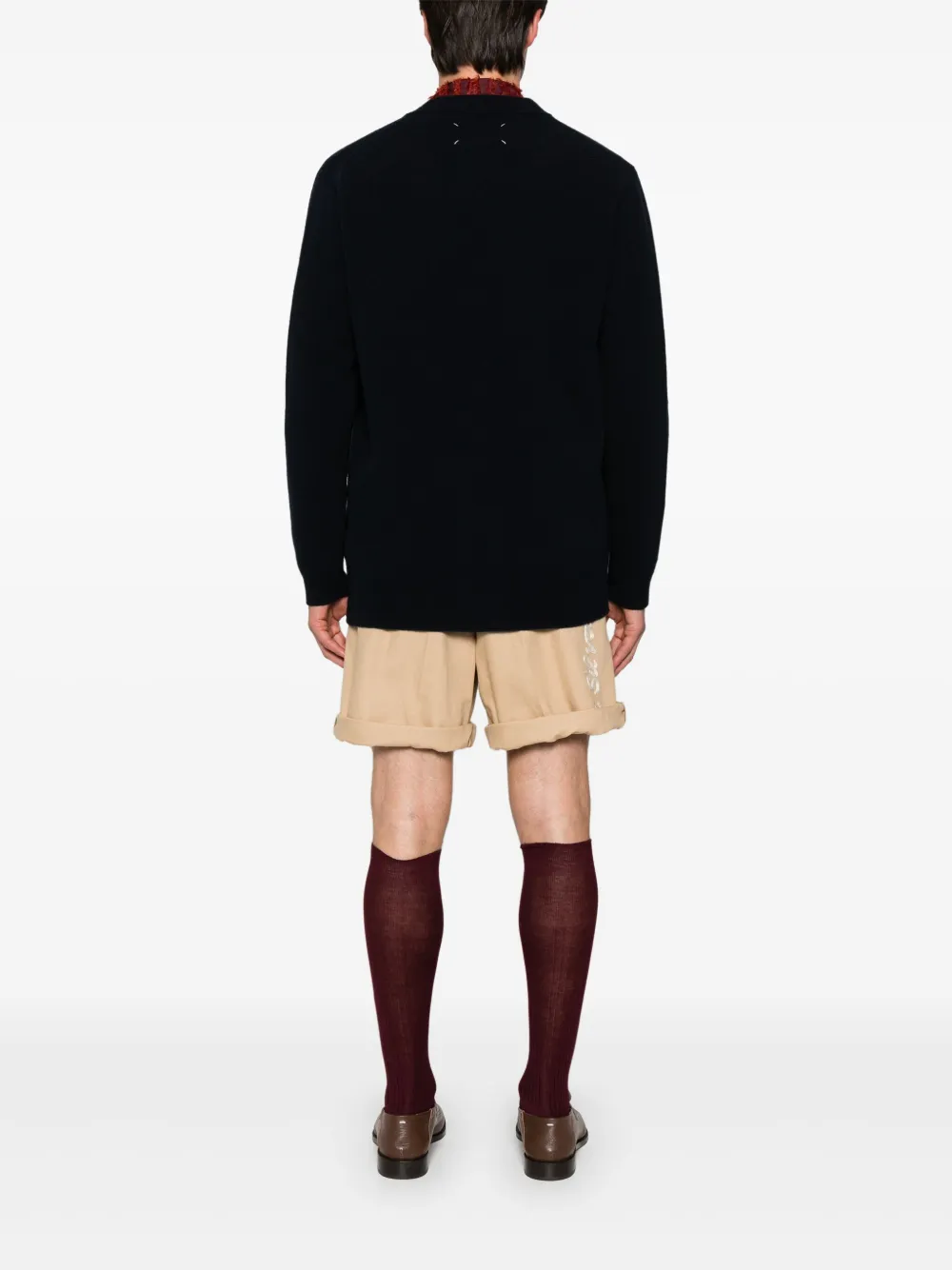Cheap Maison Margiela brushed wool cardigan Men