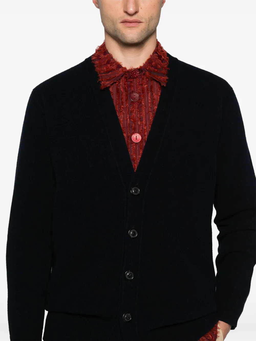Cheap Maison Margiela brushed wool cardigan Men