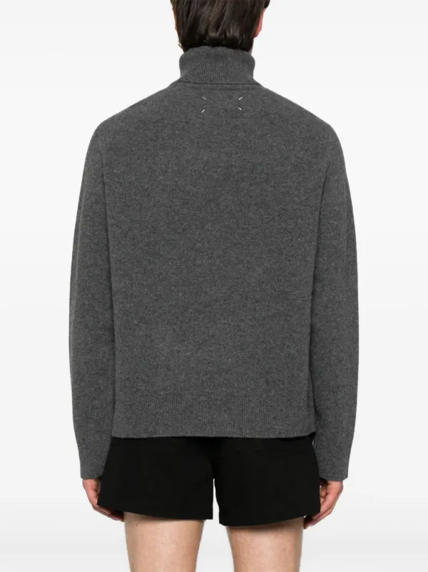 マルジェラ タートル ニット ジャケット Maison Margiela タートルネック セーター | グレー | FARFETCH JP
