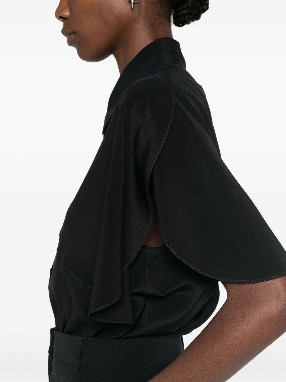 Stella McCartney ruffle-detail silk shirt Women