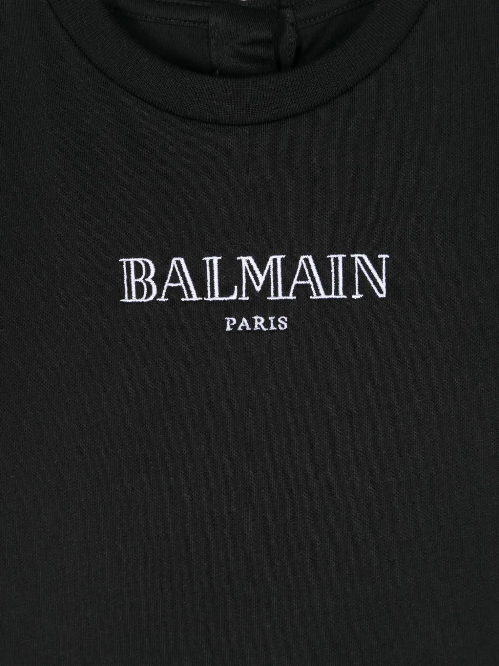 Balmain Kids T-shirt met geborduurd logo Zwart