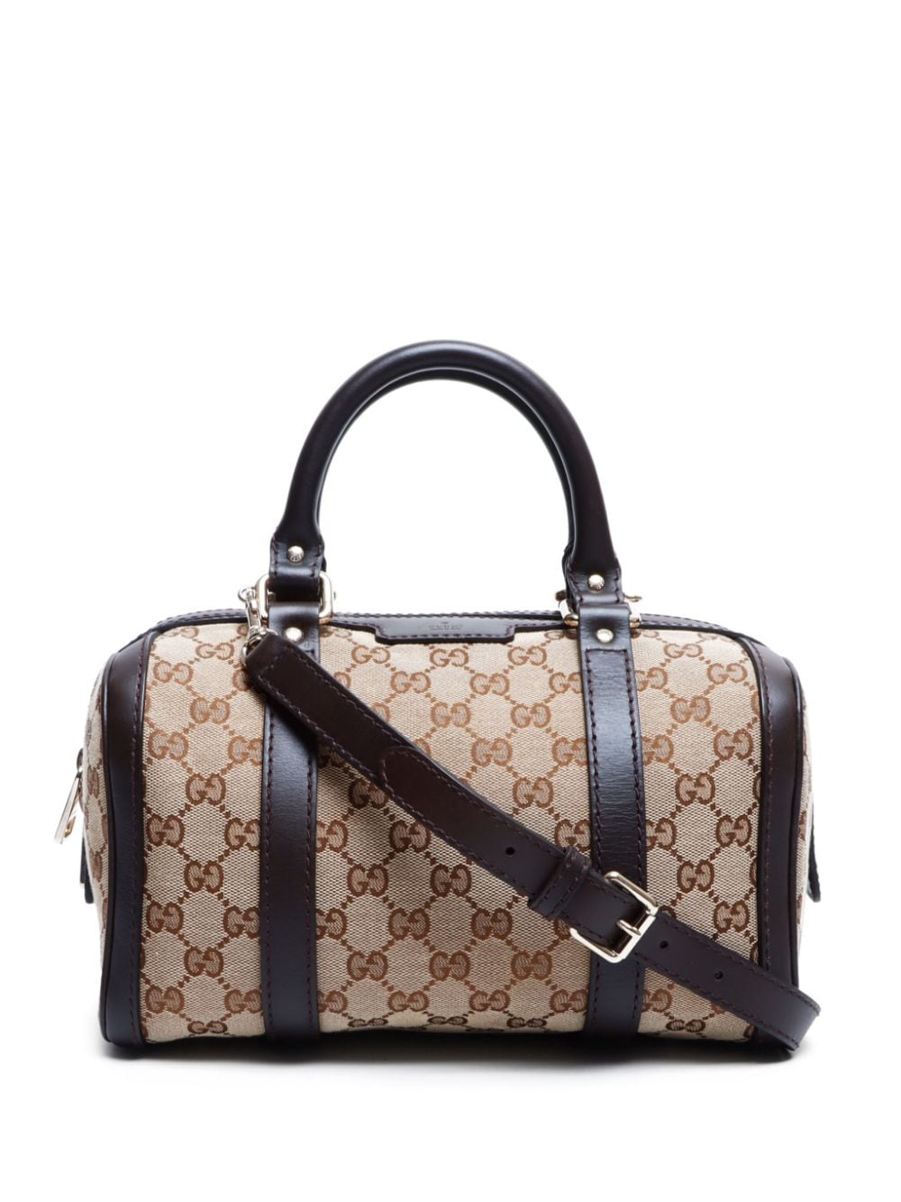 Pre-owned Gucci Gg Canvas Two-way Handbag In Neutrals